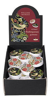 Suddgummin, William Morris, Bordsdisplay med 60 st.