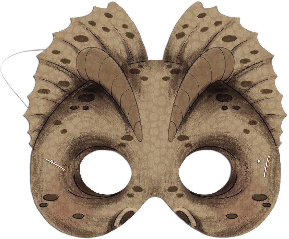 Masker (og skattejagt), Dinosaurer, sæt med 5 stk. - 2
