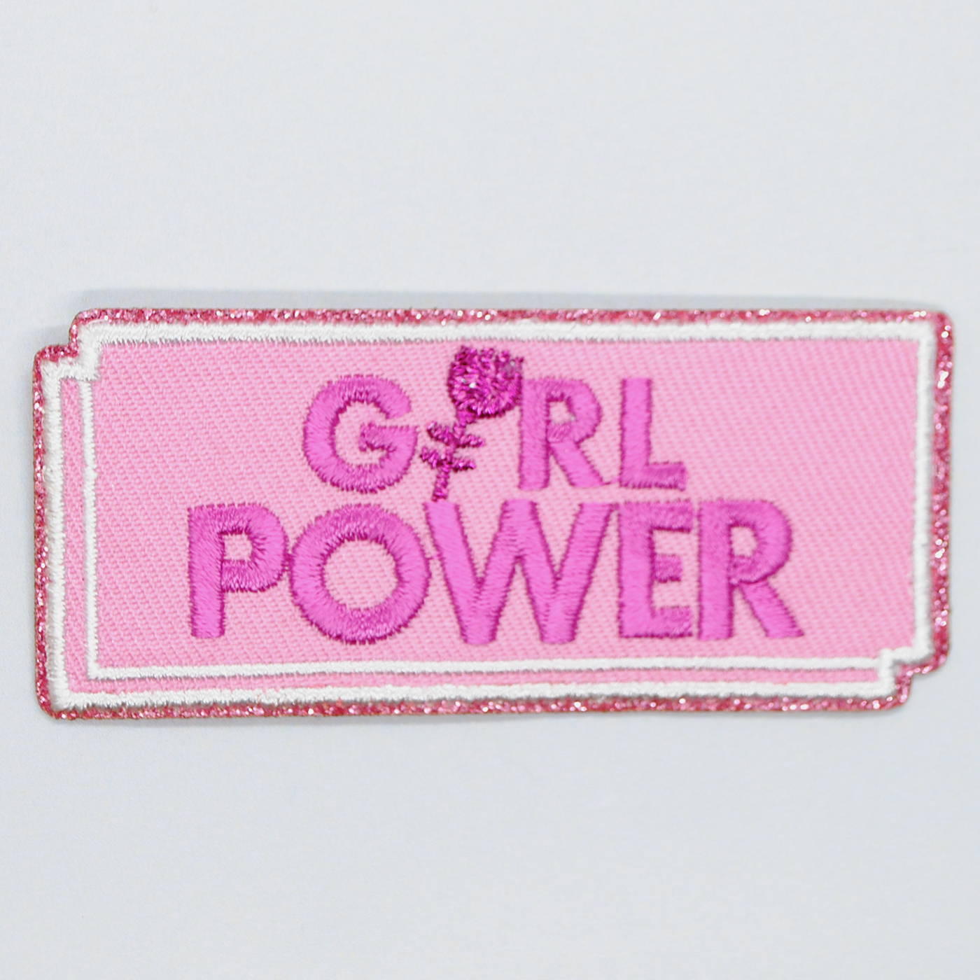 Tygmärke/Applikation - "Girl Power - påstrykningsbart