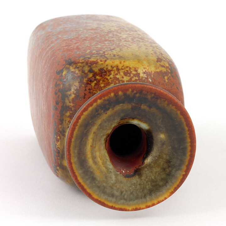 Stig Lindberg (1976) Unique Brown Bottle Vase 11 cm