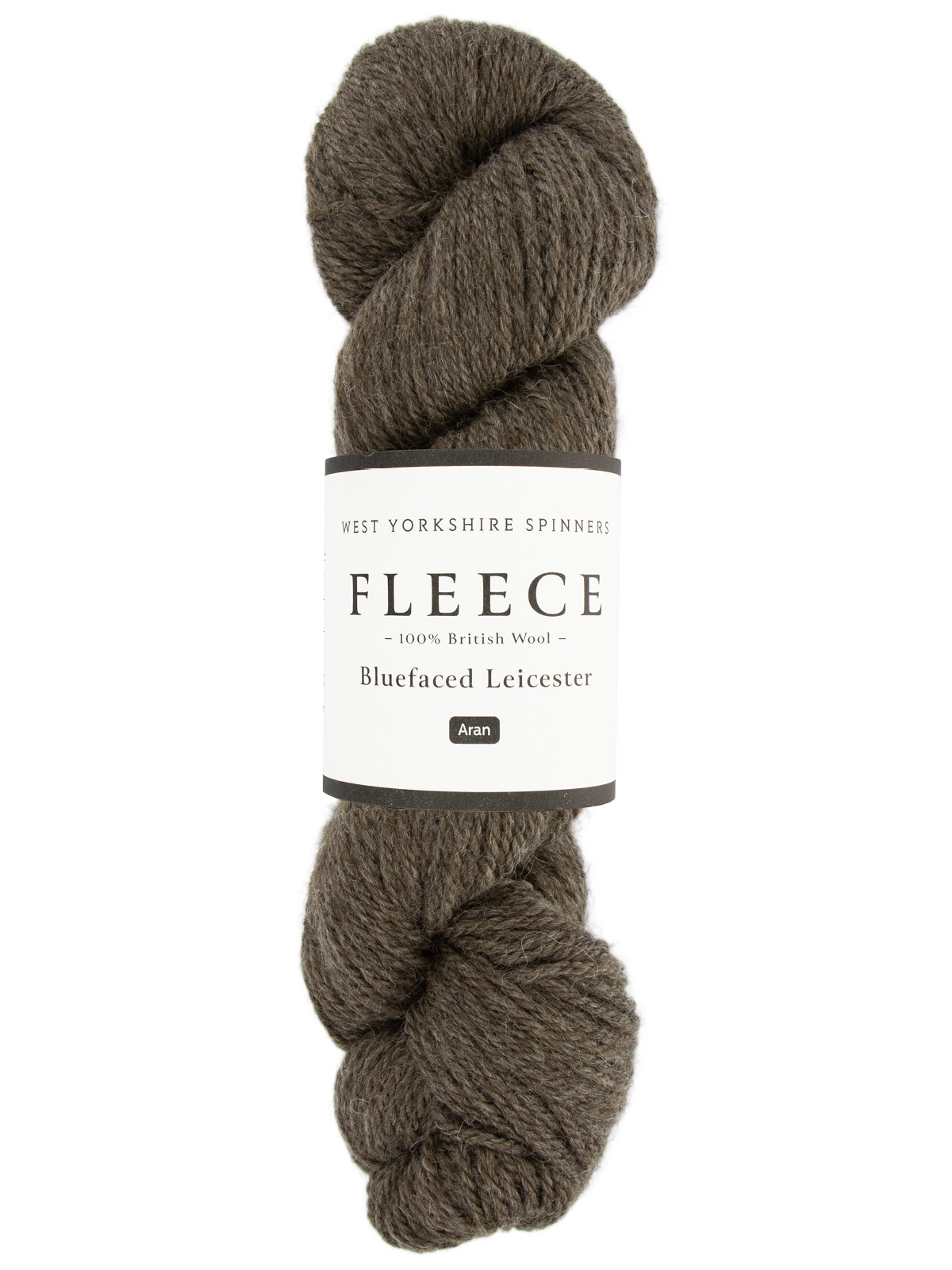 Färg 003 brown, , naturbrun , 18m/10 cm Aran  Bluefaced Leicester Fleece 100% brittiskt ullgarn   - 2