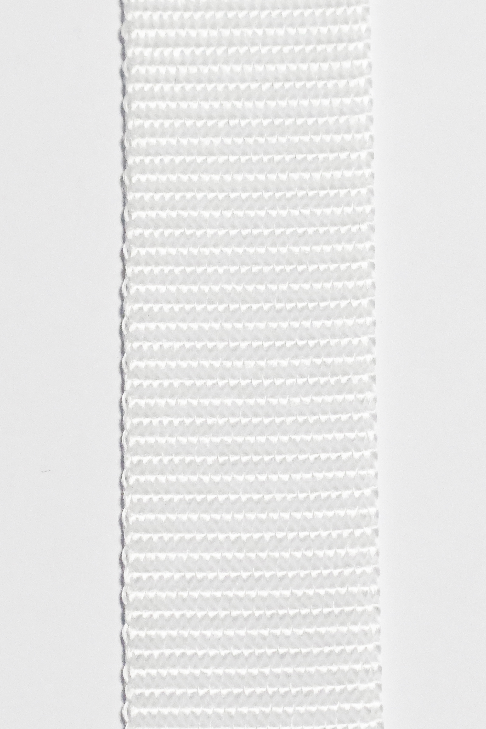 Handtagsband /Gjordband - 25 mm brett - Syntet/Vitt (Metervara)