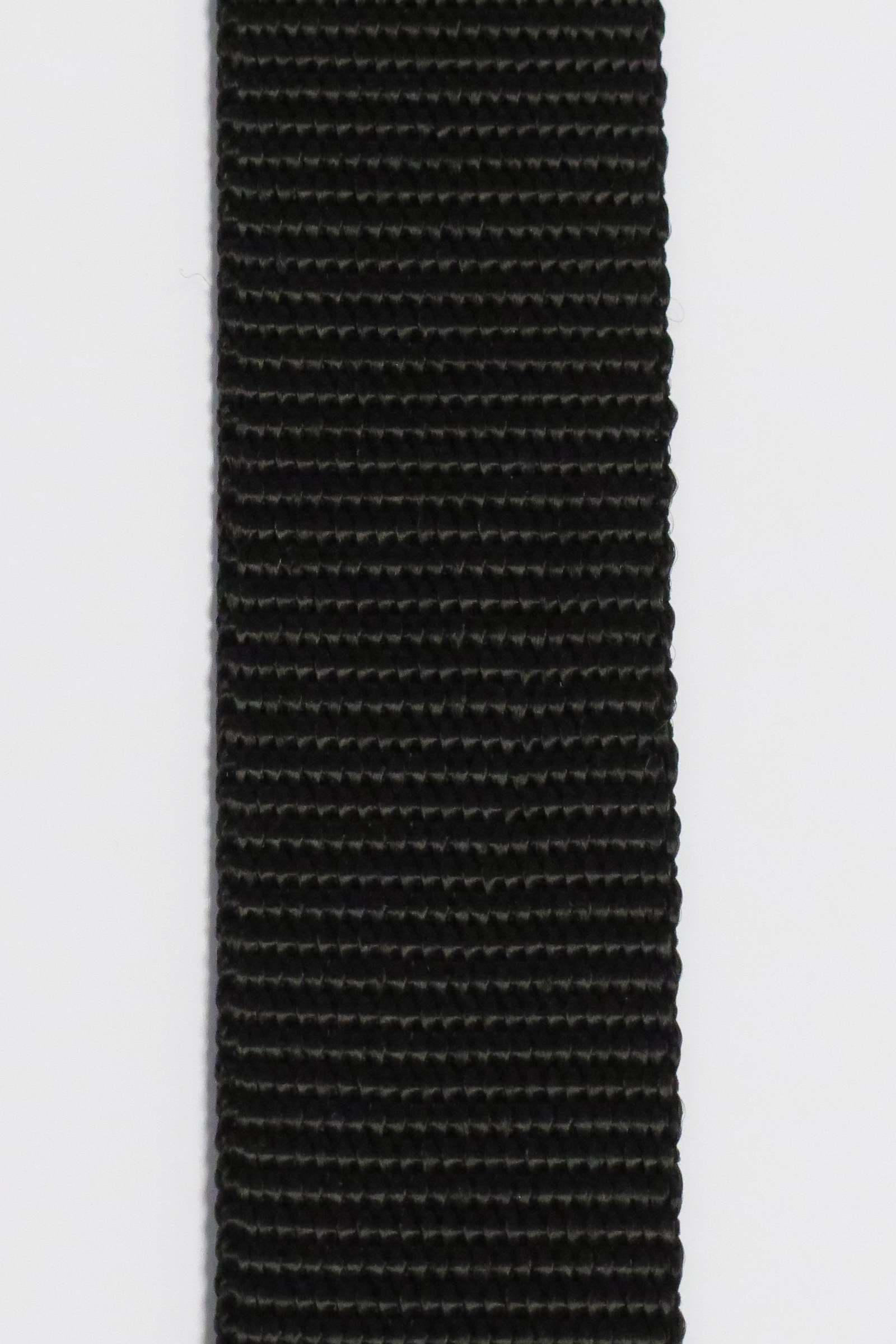 Handtagsband /Gjordband - 25 mm brett - Syntet/Svart (Metervara)