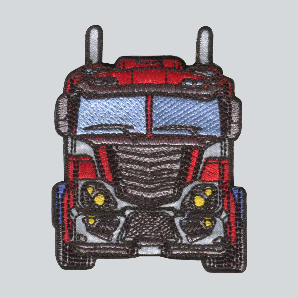 Tygmärke/Applikation - "TRUCK" - Transformers - påstrykningsbart