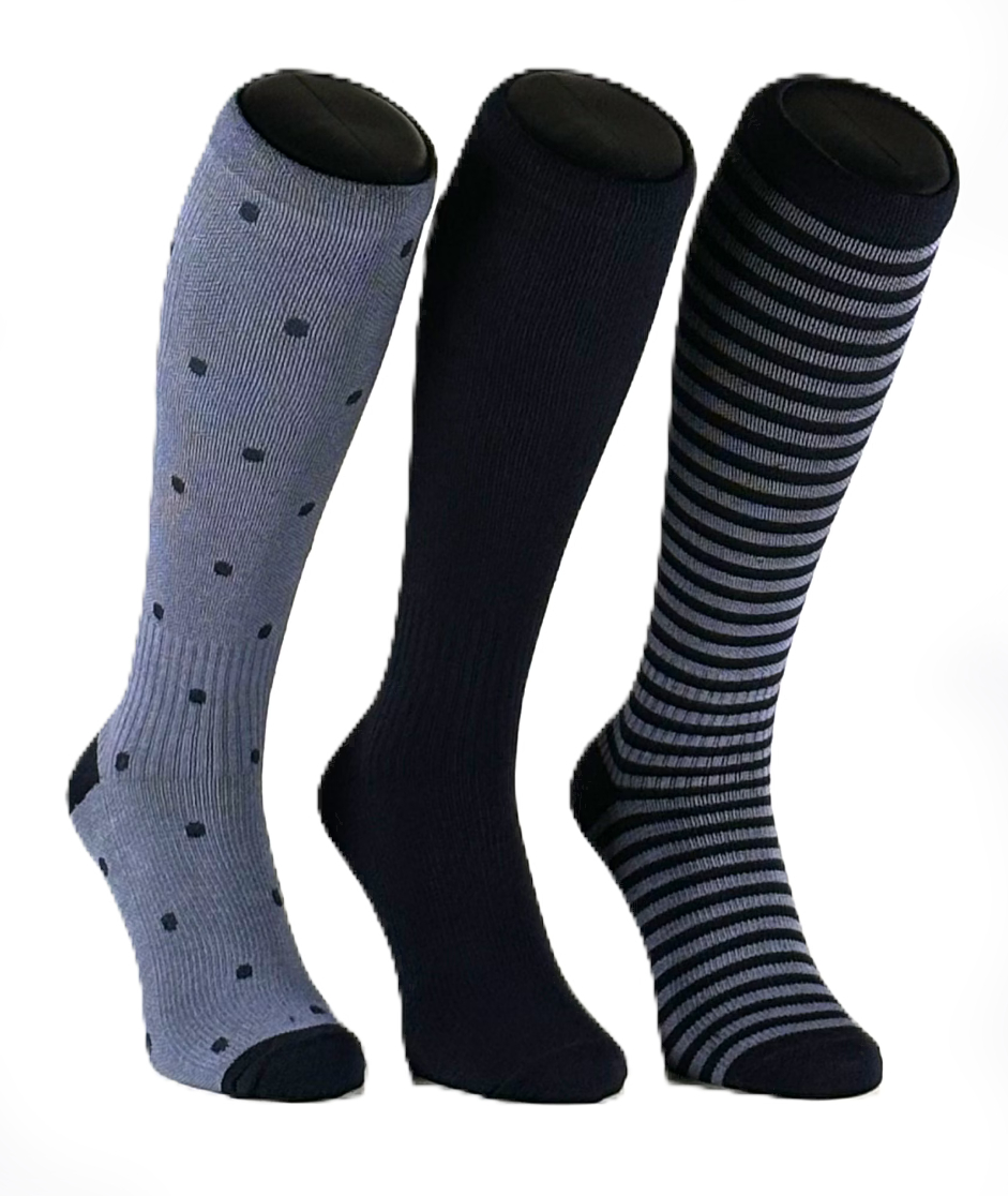 Stödstrumpa Bambu 3-pack