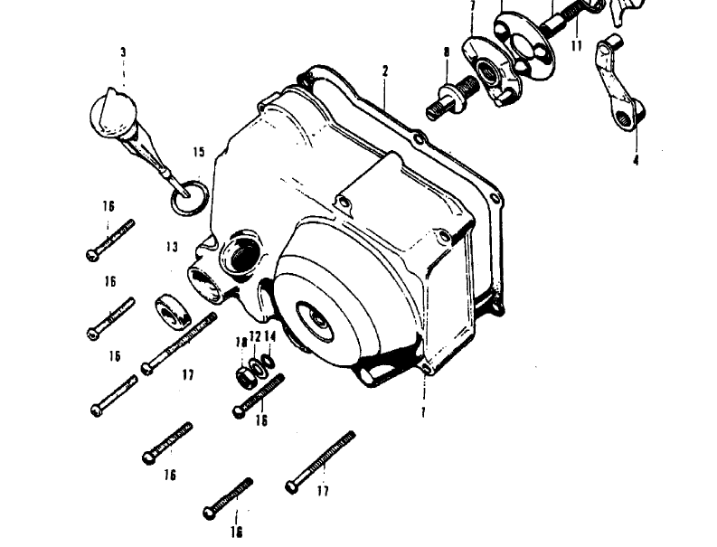 Nut & washer clutch - Honda original - 2