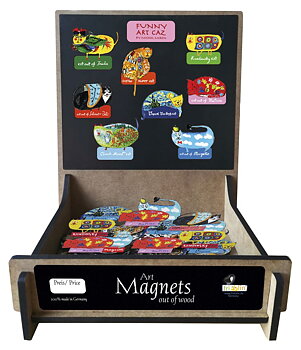 Magneter MDF, Art-Cat, Borddisplay med 64 stk.
