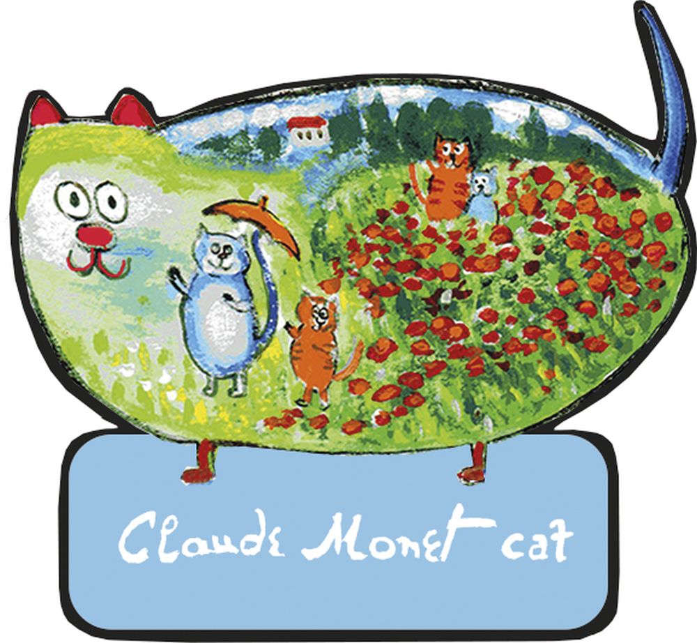 Magnet MDF, Claude Monet-Cat