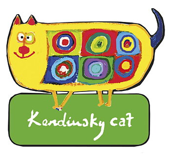 Magnet MDF, Vasilij Kandinsky-Cat