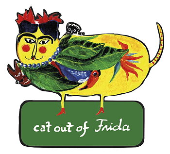 Magnet MDF, Frida Kahlo-Cat
