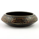 Carl-Harry Stålhane (1961) Unique Brown Discus Bowl 18 cm
