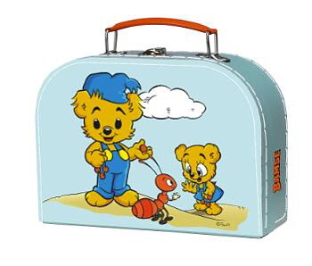  Bamse barnresväska blå, 25cm