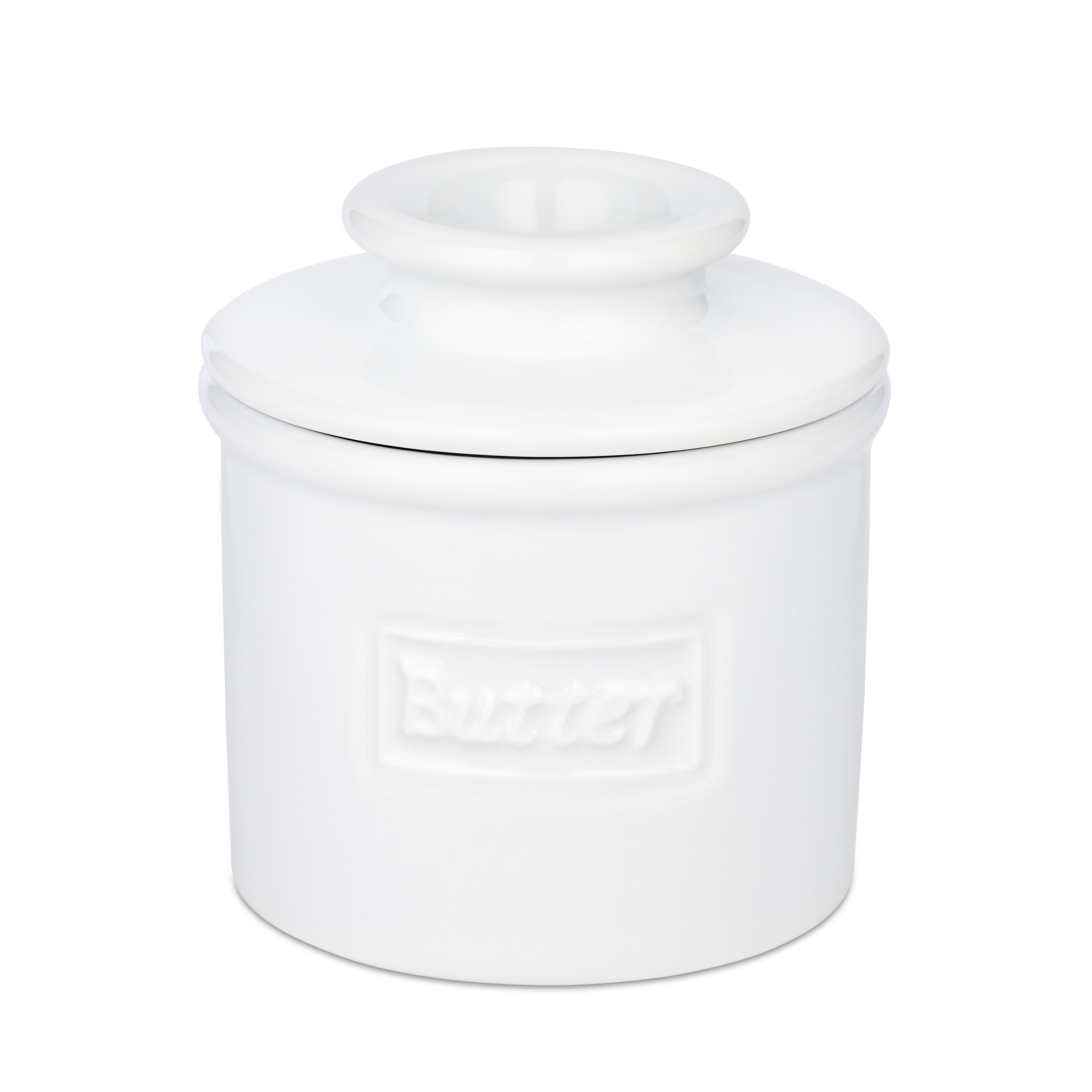Smörklocka, White Cafe Retro Butter Bell Crock- Butter Bell®