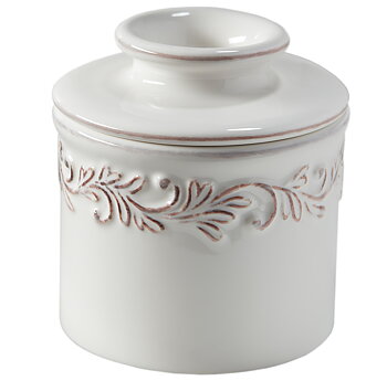 Smörklocka, White Linen Antique Butter Bell Crock- Butter Bell®
