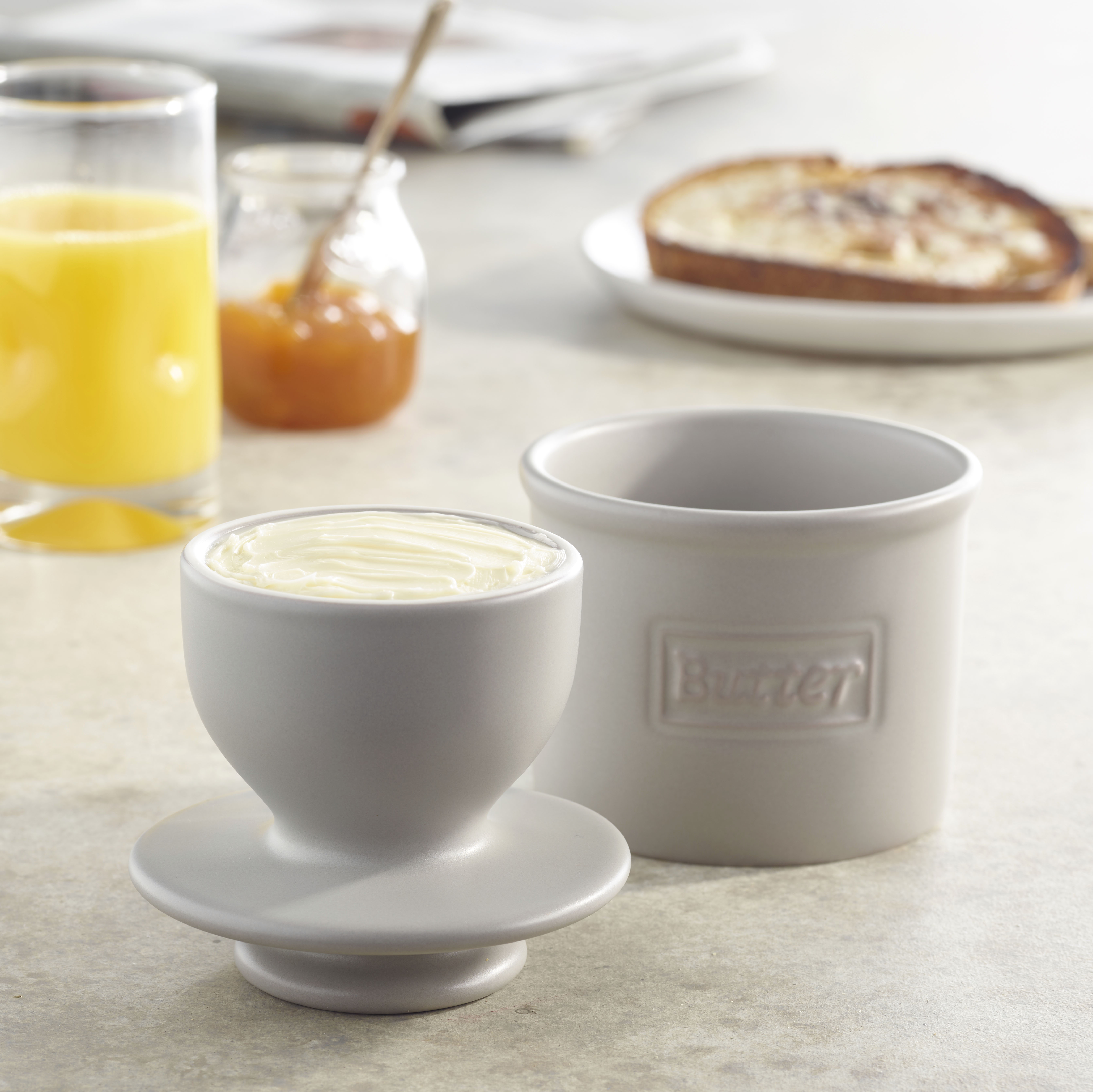 Smörklocka, Matte Stone Cafe Butter Bell Crock- Butter Bell® - 6