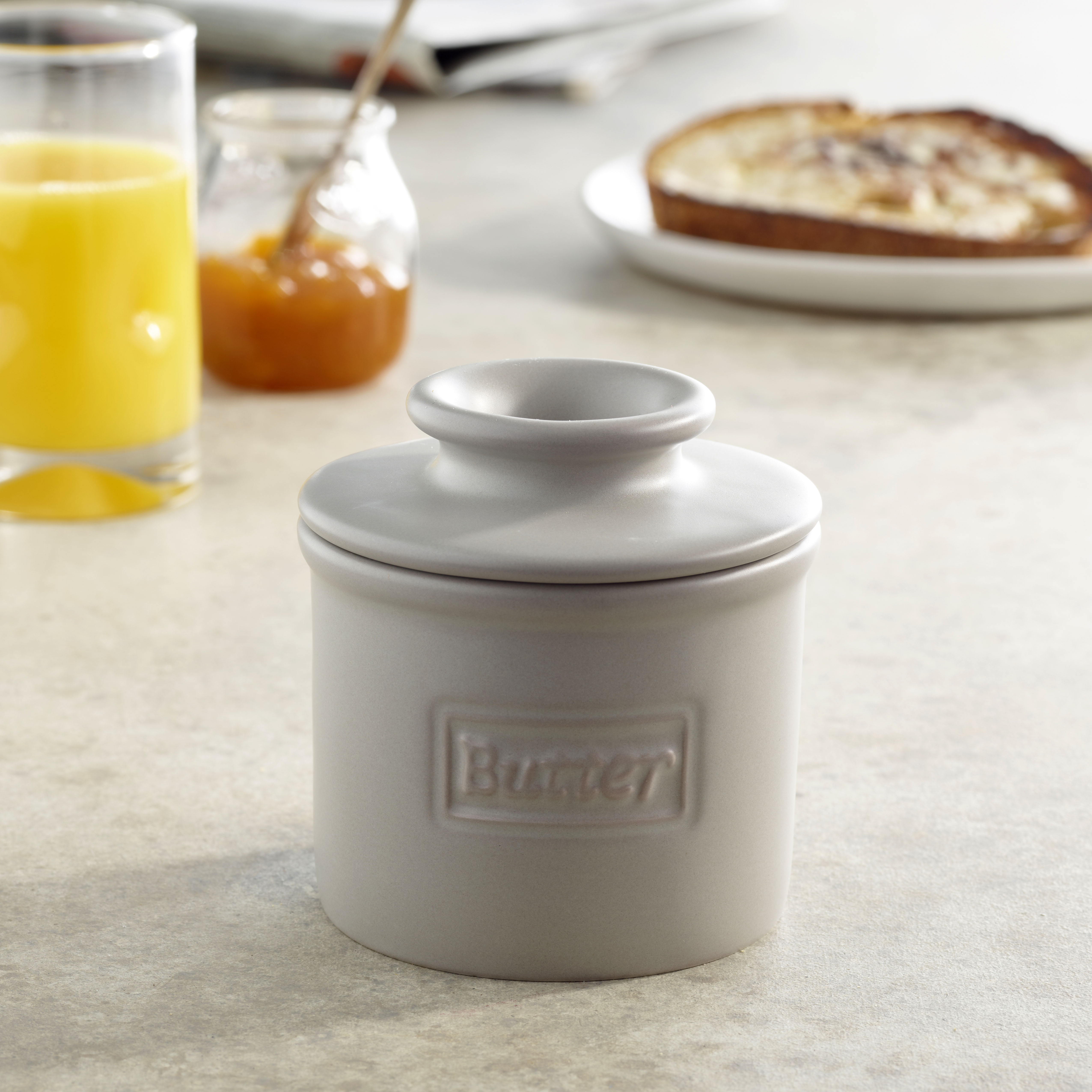 Smörklocka, Matte Stone Cafe Butter Bell Crock- Butter Bell® - 4