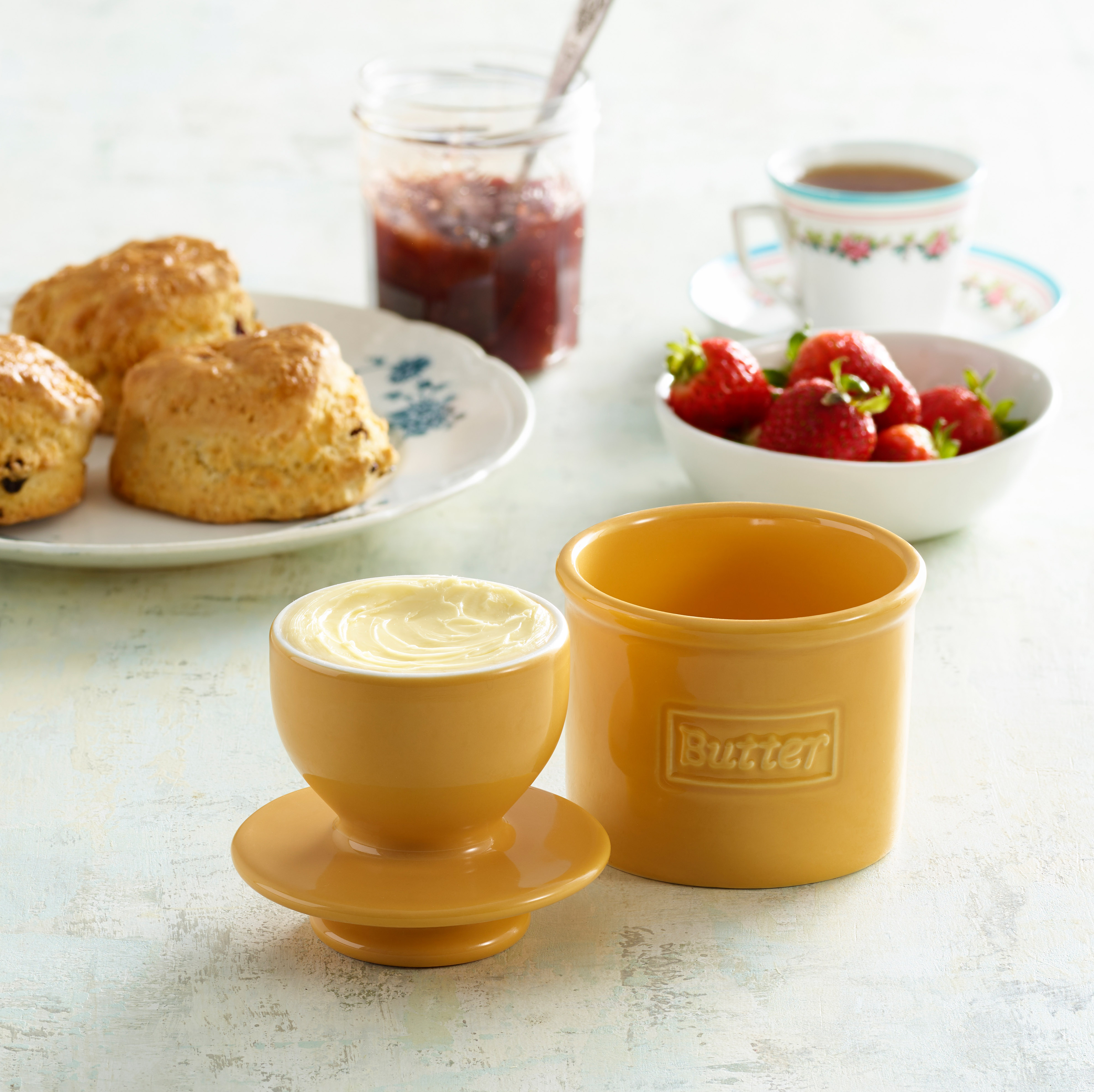 Smörklocka, Golden Yellow Cafe Retro Butter Bell Crock- Butter Bell® - 4