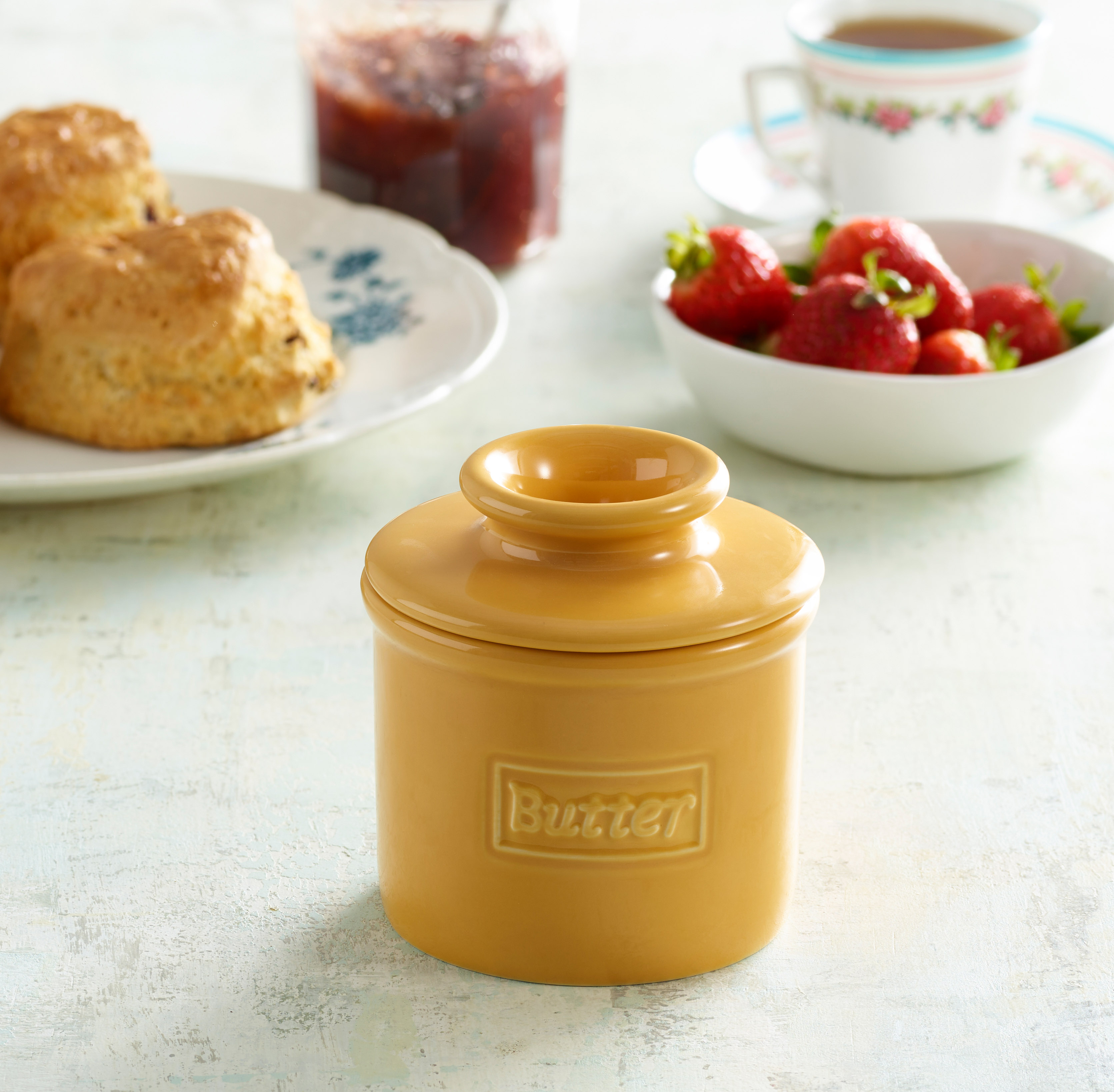 Smörklocka, Golden Yellow Cafe Retro Butter Bell Crock- Butter Bell® - 3