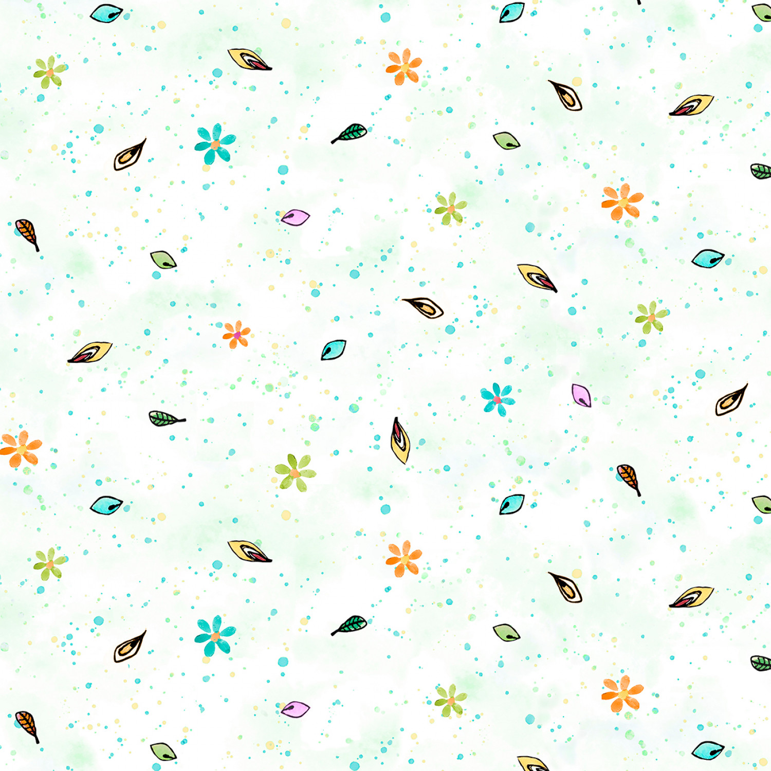 Tyg - Flower To The Sun - Paint Splatter & Petal Toss 