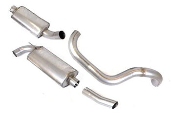 SPORTAVGASSYSTEM  3" Rostfritt  halvsats - 2 ljudd - VOLVO 240 (ej turbo)  