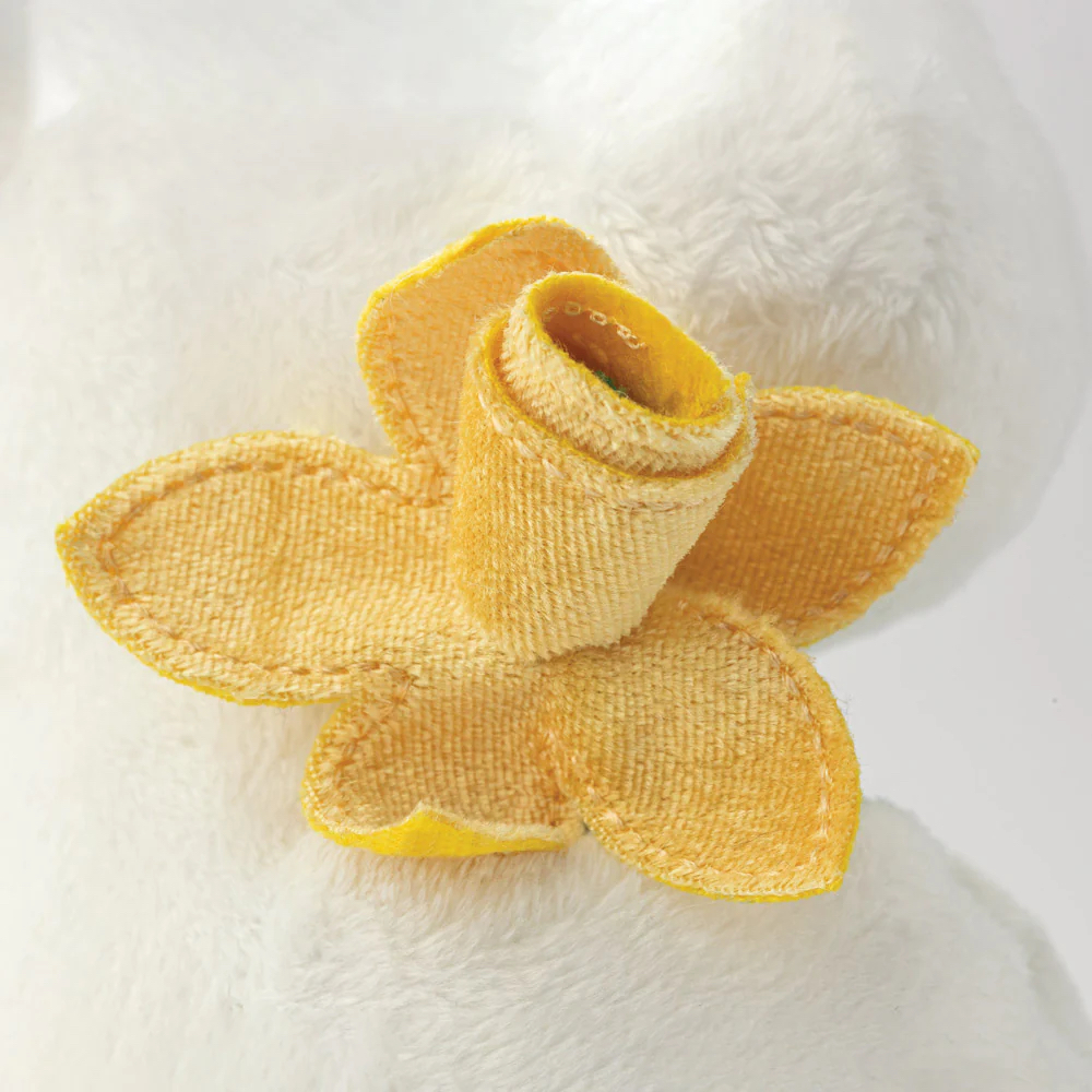 Moomintroll Cuddly Toy - Holding a daffodil - 18 cm - 4