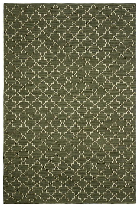 Geometric Green Melange 180x272cm