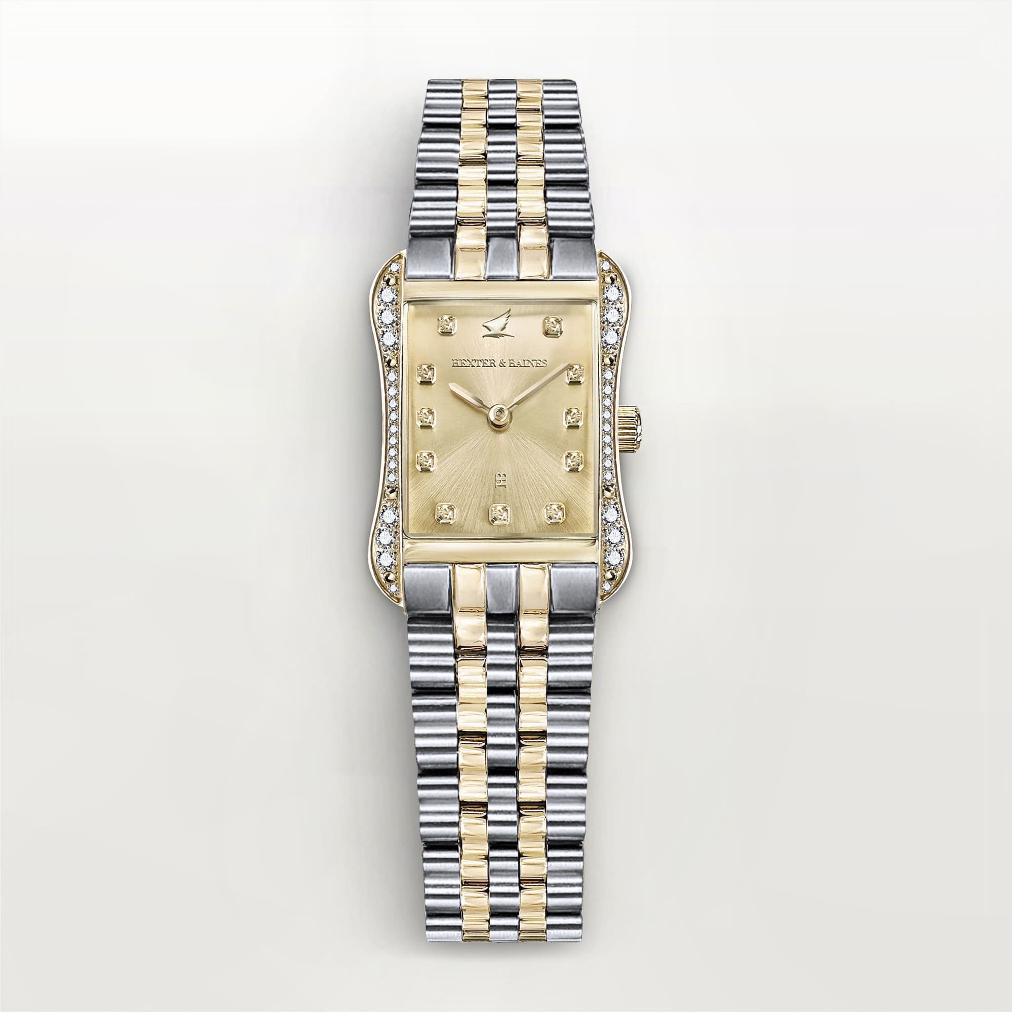 H&B Cronvas Pavé, Gold & Silver, Gold Sunray