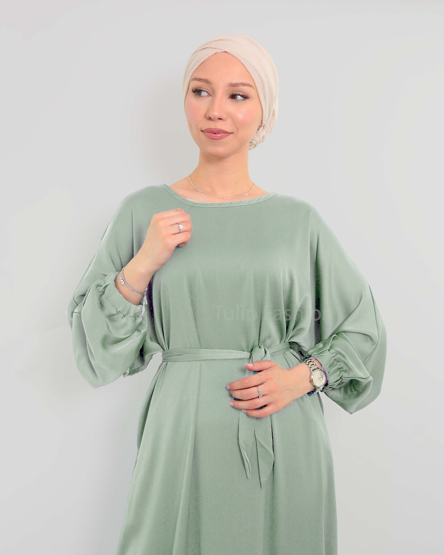 Maxi dress - Pistachio Green - 4