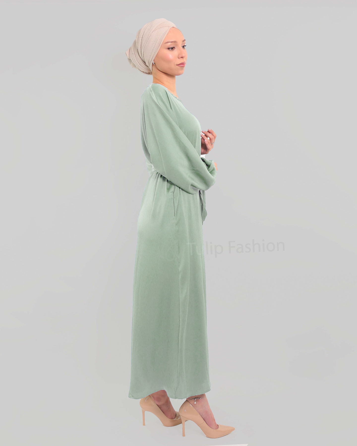 Maxi dress - Pistachio Green - 2