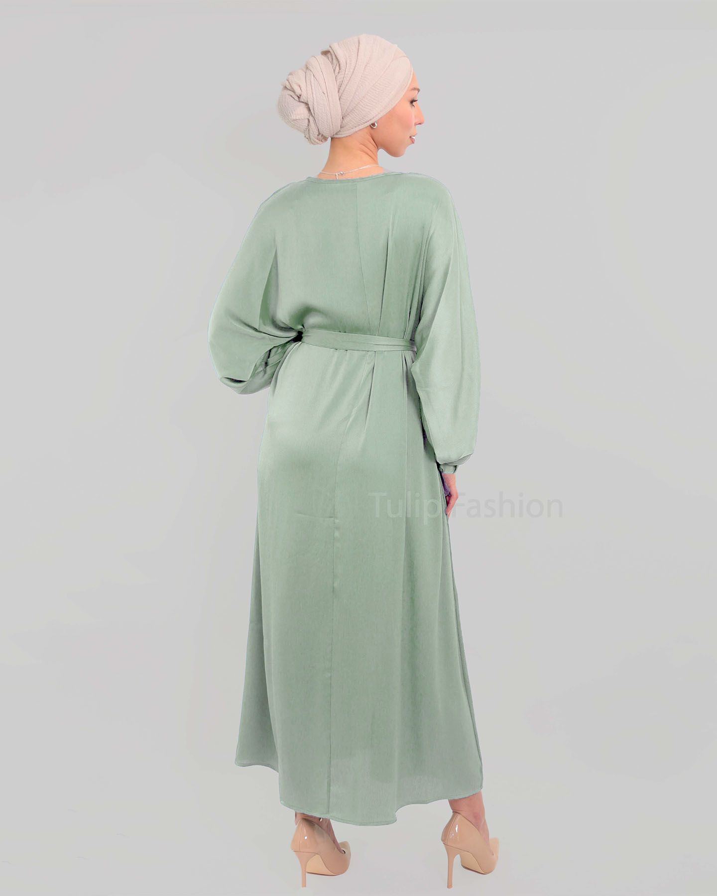 Maxi dress - Pistachio Green - 3