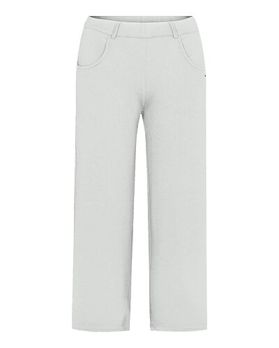 Mirakelbyxa Donna loose viskos cropped vit