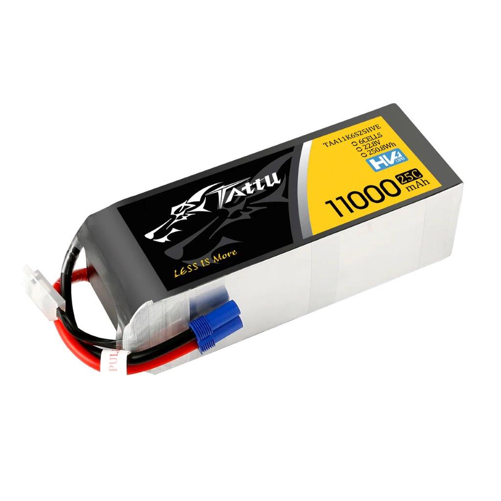GensAce Tattu 11000MAH 22.8V HV 25C 6S1P Lipo Battery Pack with EC5 Plug - 2