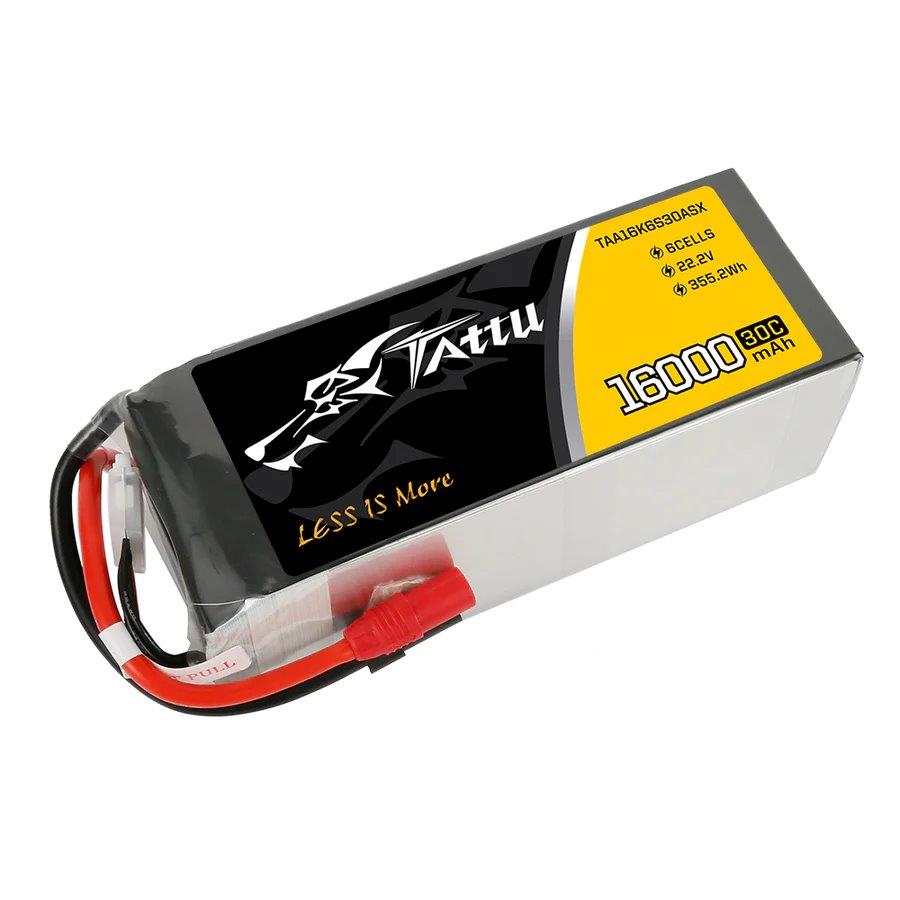 GensAce Tattu 16000mAh 22.2V 30C 6S1P Lipo Battery Pack with AS150+XT150 plug - 2