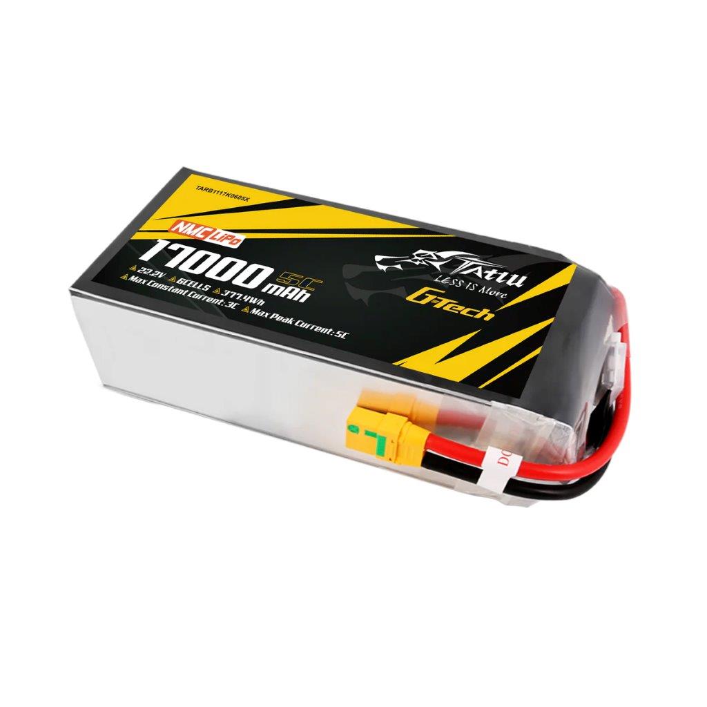 GensAce TATTU Semi-solid 17000mAh 5C 22.2V 6S1P GTech Lipo Pack, XT90S-F - 2