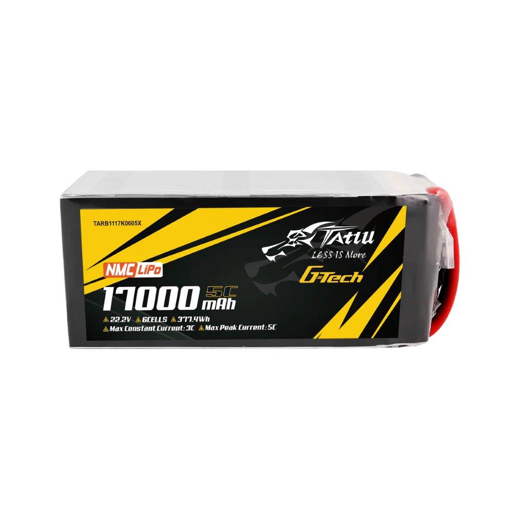 GensAce TATTU Semi-solid 17000mAh 5C 22.2V 6S1P GTech Lipo Pack, XT90S-F - 4