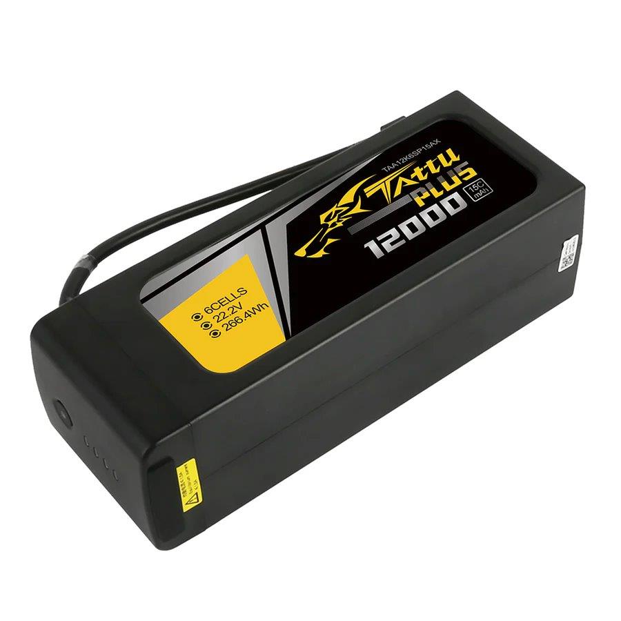 GensAce Tattu Plus 12000mAh 22.2V 15C 6S1P Lipo Bttry Pack with AS150+XT150 plug - 4