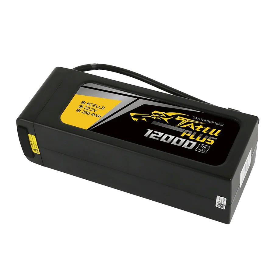 GensAce Tattu Plus 12000mAh 22.2V 15C 6S1P Lipo Bttry Pack with AS150+XT150 plug - 2