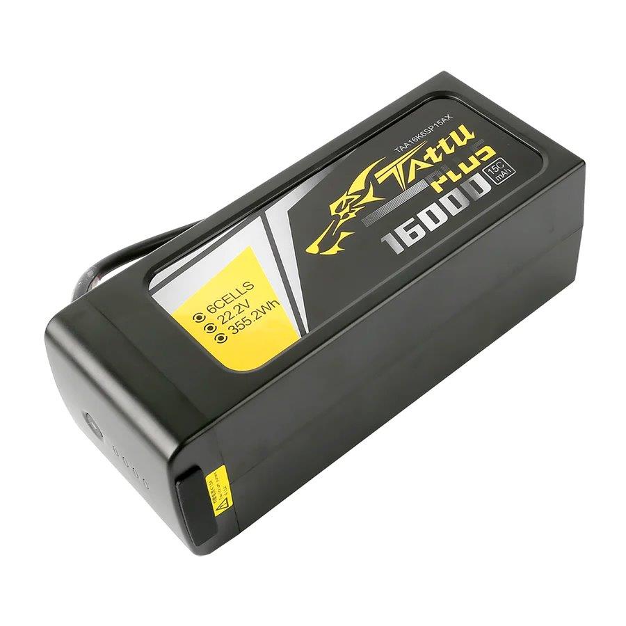 GensAce Tattu Plus 16000mAh 22.2V 15C 6S1P Lipo Bttry Pack with AS150+XT150 plug - 5