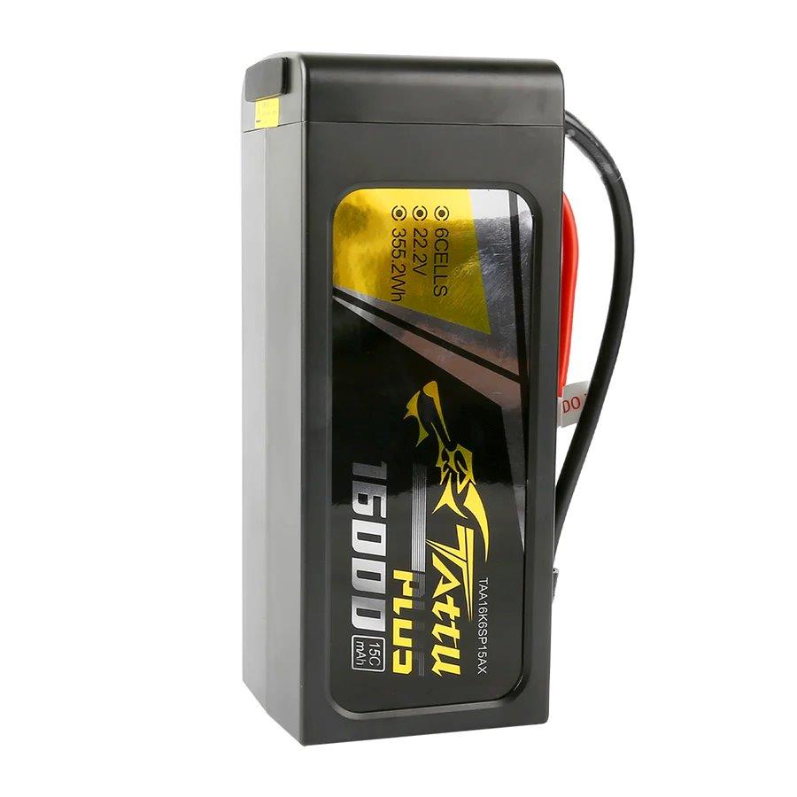 GensAce Tattu Plus 16000mAh 22.2V 15C 6S1P Lipo Bttry Pack with AS150+XT150 plug - 3