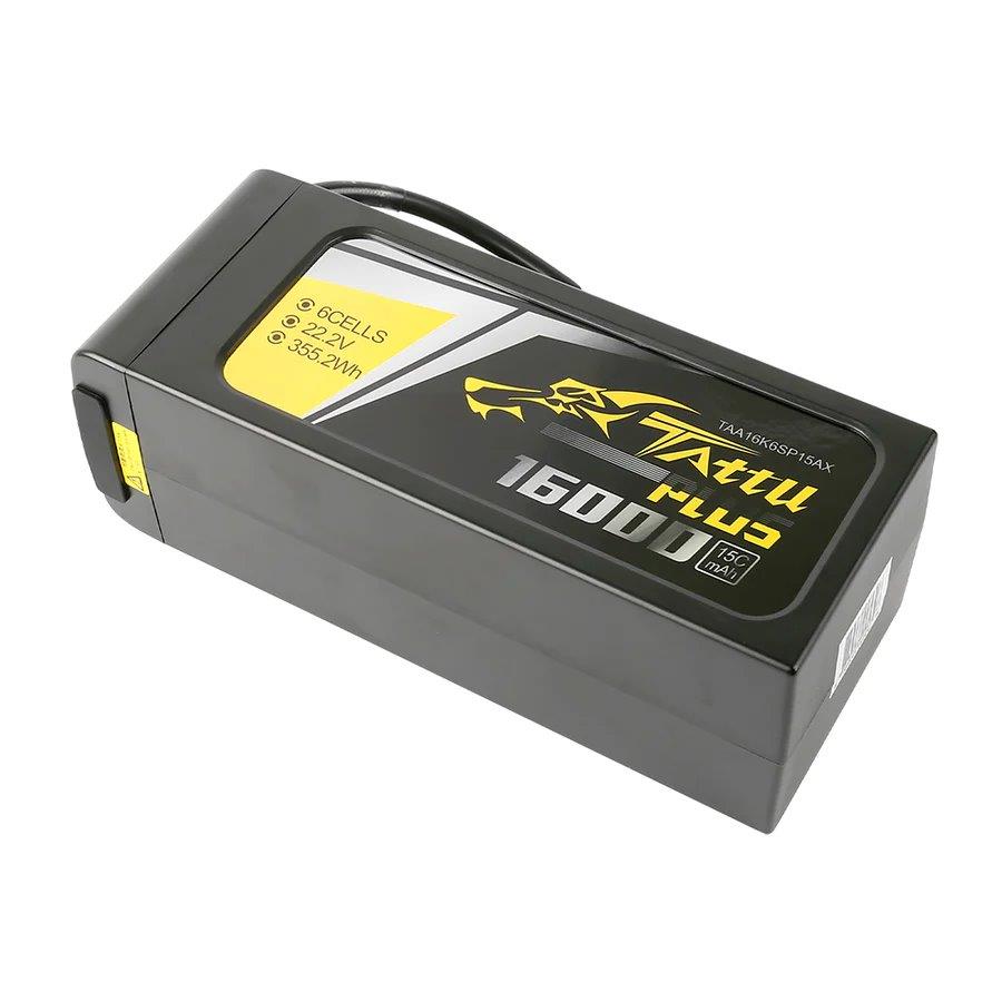 GensAce Tattu Plus 16000mAh 22.2V 15C 6S1P Lipo Bttry Pack with AS150+XT150 plug - 4