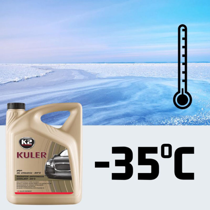  K2 Kuler Long life -35°C  Red 1L Radiator fluid - 3