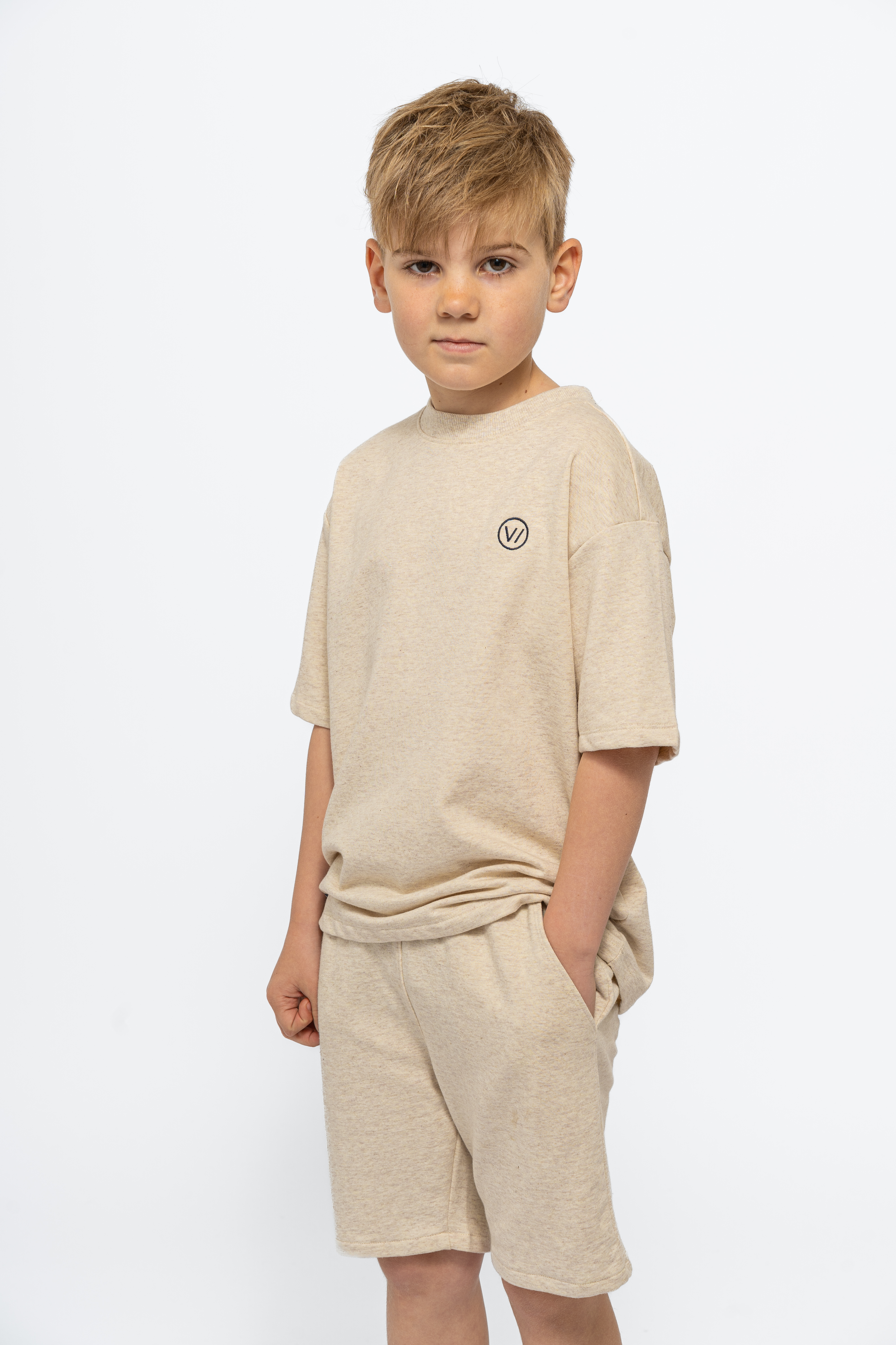 TNNorvalde Sweat Shorts Oatmeal Melange - 3