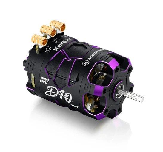 Hobbywing Motor XeRun D10 13.5T Lila Drift BL Sensored