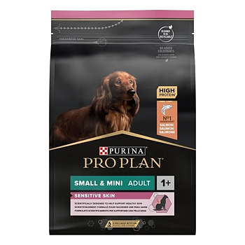 PRO PLAN Small & Mini Adult Sensitive Skin Rik på Lax 7kg