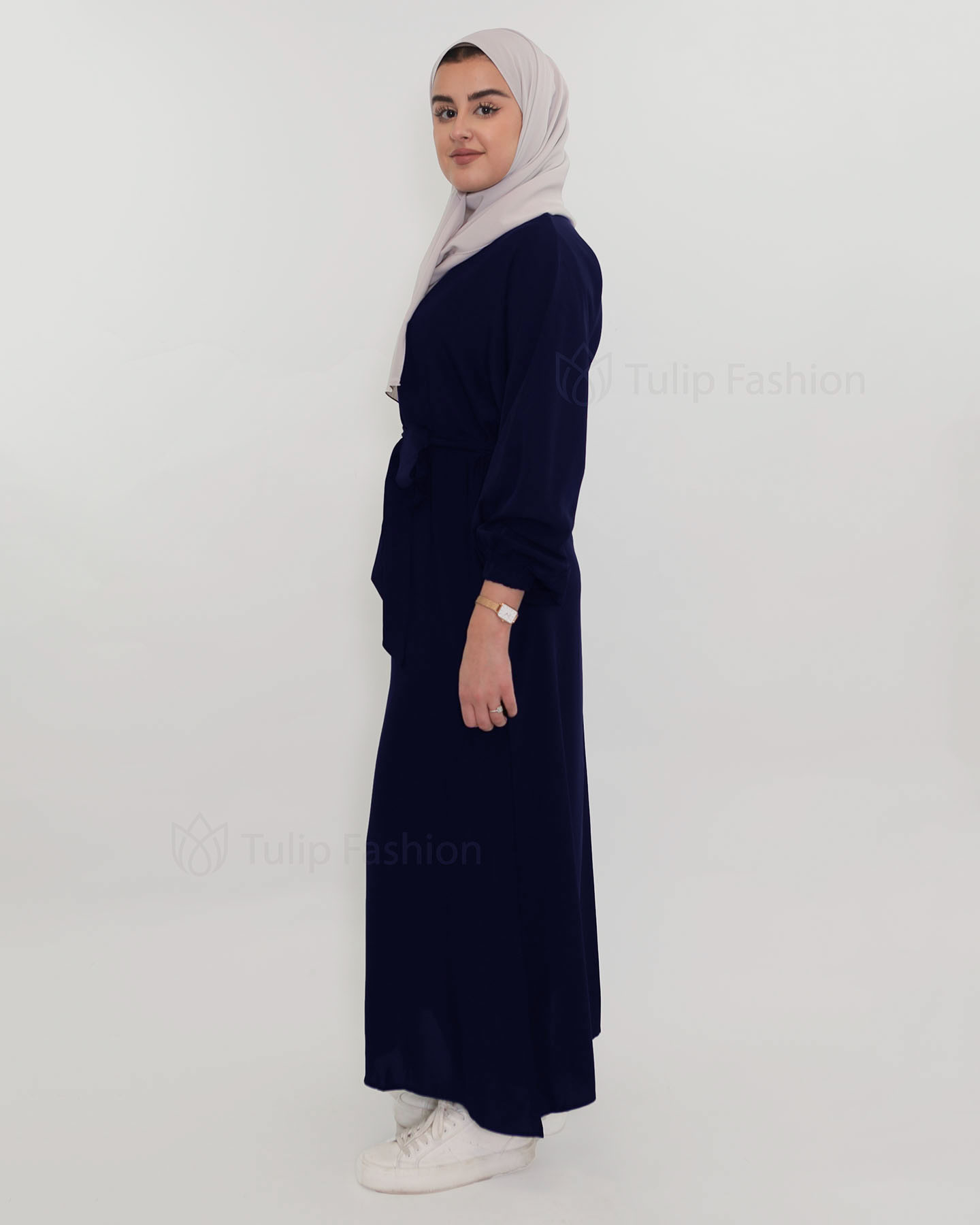 Zaina  Abaya - Midnight Blue - 3