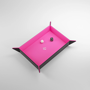 Gamegenic: Magnetic Dice Tray - Black/Pink