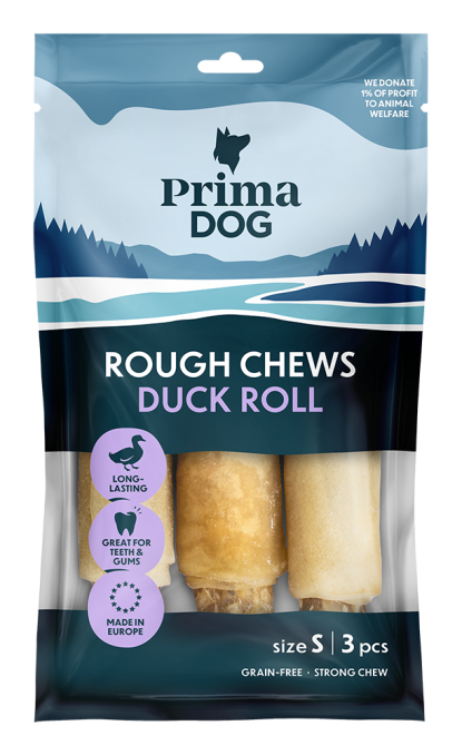 PrimaDog Rough Chews Duck Roll S 150 gr