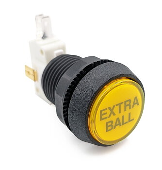 Williams/Bally Yellow "Extra Ball" Button Assembly