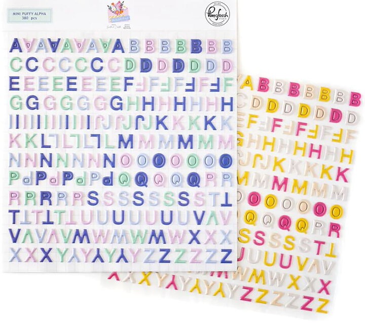 American Crafts Mini Alpha Puffy Stickers - The Simple Things