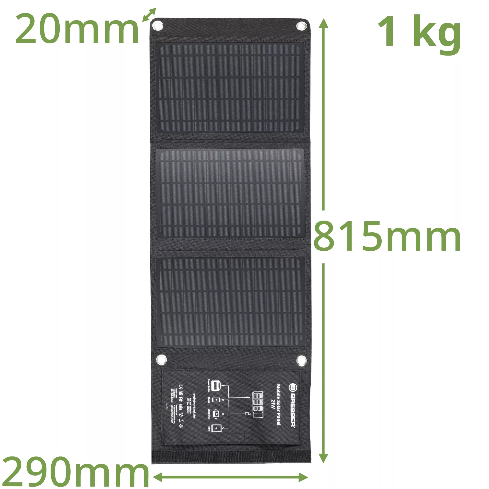 BRESSER SOLCELLSLADDARE - 21 W - 4